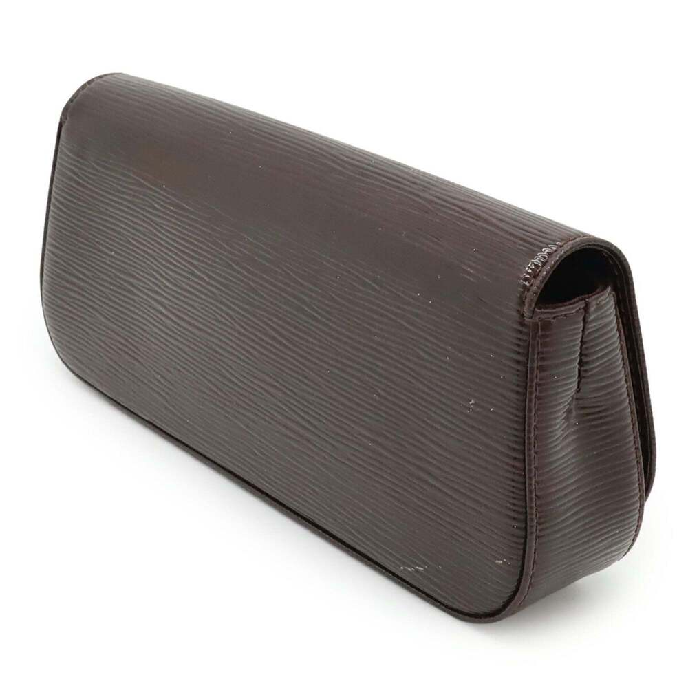 LOUIS VUITTON Authentic Brown Pochette Clutch Bag - Picture 3 of 10